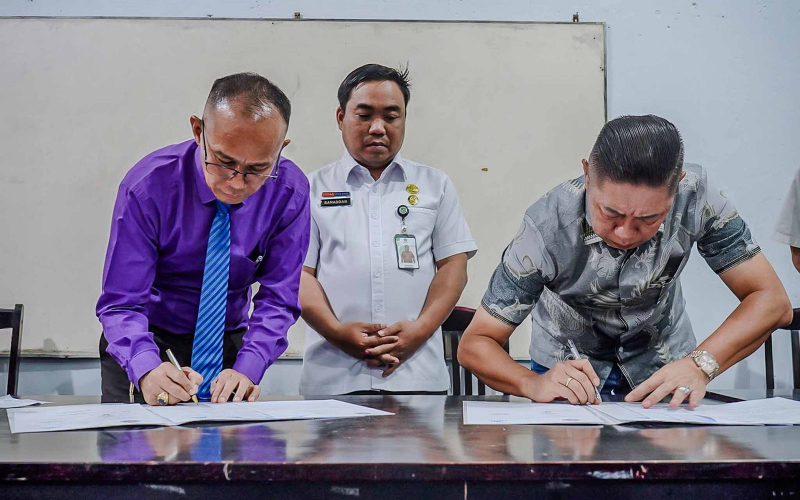 MoU Institut Sains dan Teknologi TD Pardede, dan PT Tradepro Indonesia di Saksikan Kadis Kemnaker Kota Medan